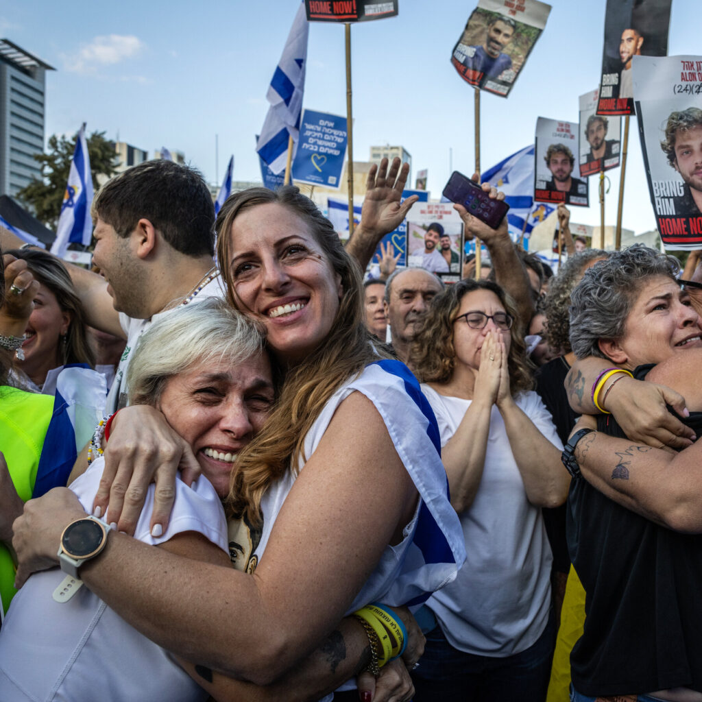 A Divided Israel Unites in Joy as Hostages Come Home