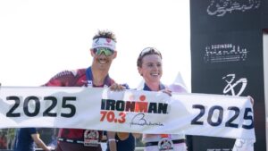 IRONMAN 70.3 Bahrain 2025 results: New world best for GTB as she and Luis defend titles