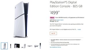 PS5 Slim Digital Edition Now Comes With a Smaller SSD in the US