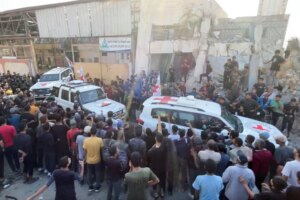 Hamas hands over seven Israeli hostages to Red Cross in Gaza, official says