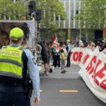 Canberra marks two years of the war in Gaza with hundreds-strong Civic protest