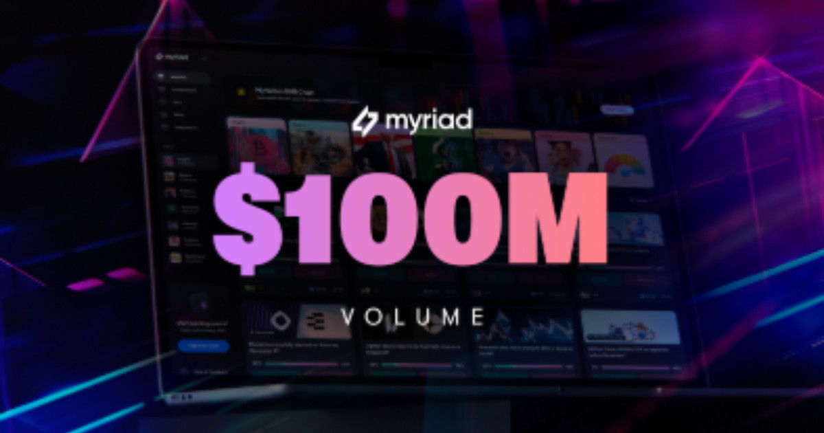 Myriad Hits $100M Volume, Boosts Prediction Markets Tenfold