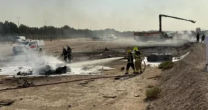 Dubai Emergency Teams Spring To Work At IAF Tejas Crash Site