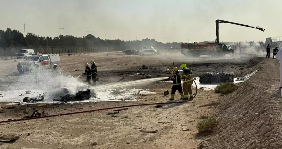 Dubai Emergency Teams Spring To Work At IAF Tejas Crash Site