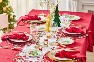 Style a cosy and festive party table this holiday season