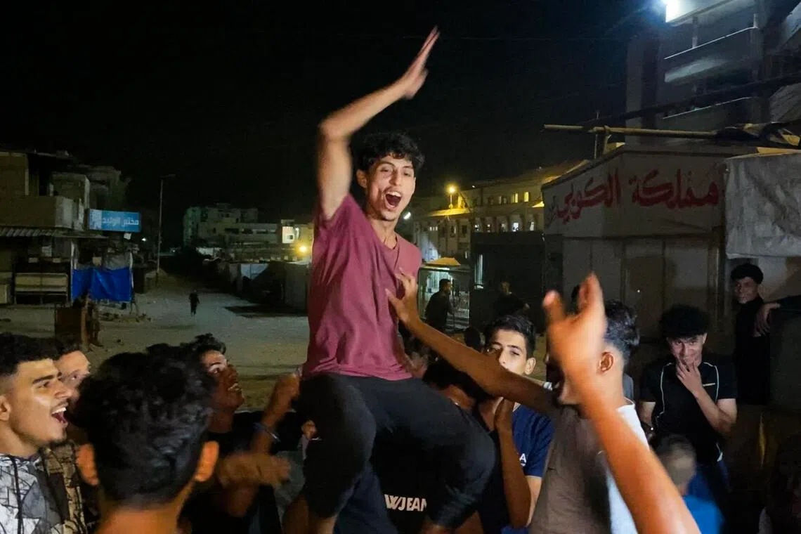 Celebrations erupt in Gaza and Israel on news of deal to end two-year war