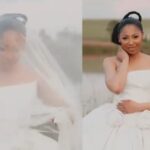 Enhle Mbali stuns in dreamy wedding dress (Video)
