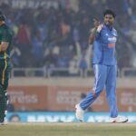 Harshit Rana reprimanded, handed demerit point, for Dewald Brevis send off