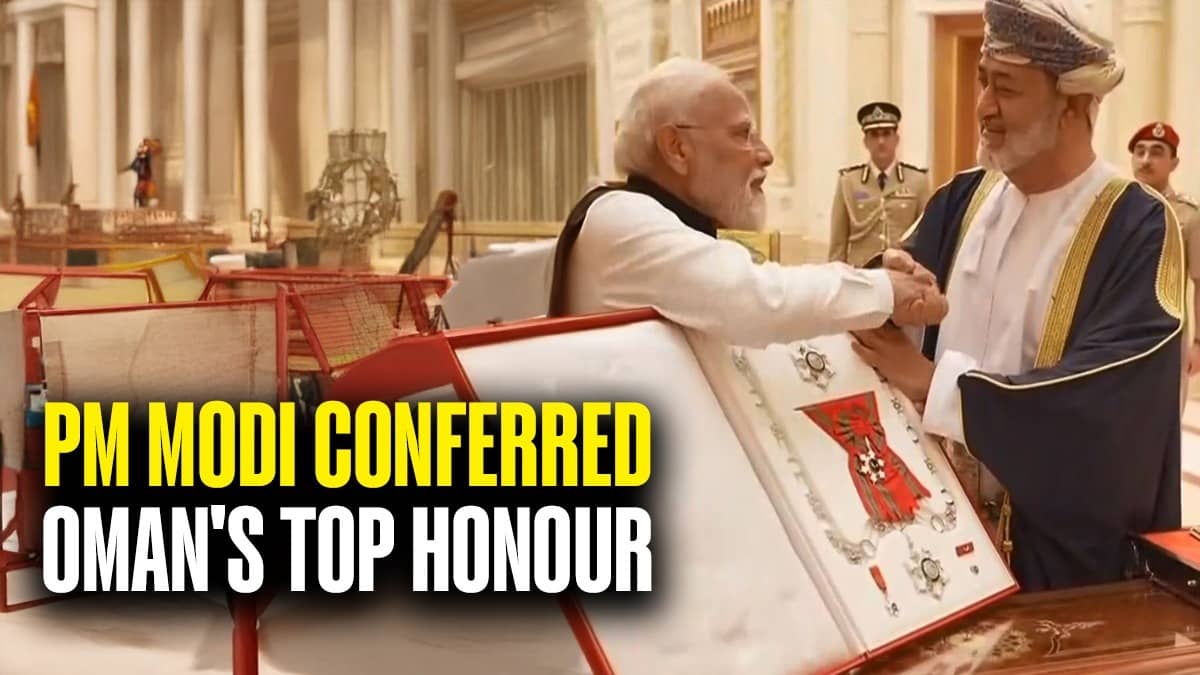 PM Modi Conferred With Oman’s Highest Civilian Honour, Order of Oman, By Sultan Haitham bin Tarik Al Said