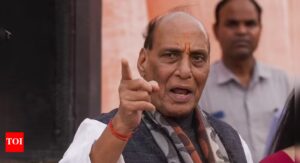 Rahul playing divisive politics, says Rajnath