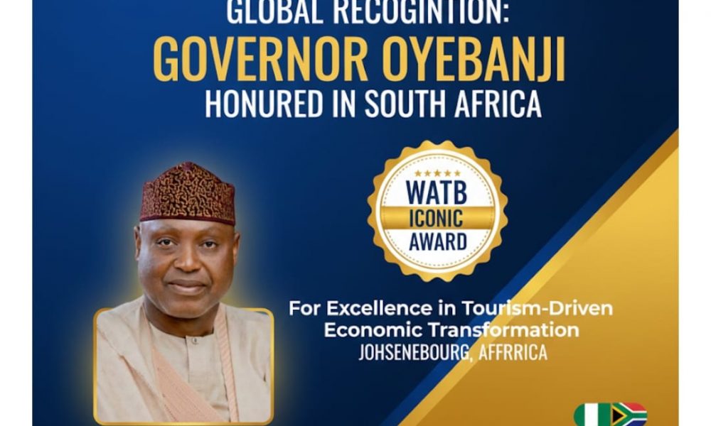 Breaking News:  Gov Oyebanji Bags Tourism Excellence Award in South Africa