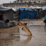 Tent camps flooded as winter storm exposes Gaza’s fragile ceasefire
