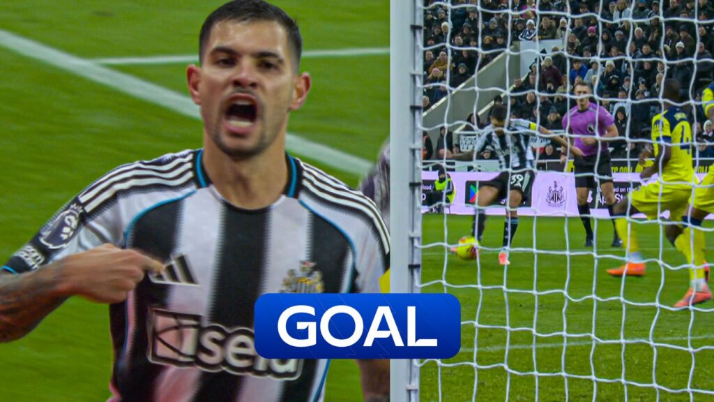 Bruno Guimaraes hits Newcastle in front against Spurs!