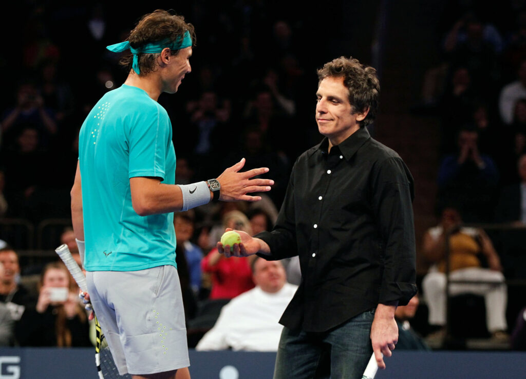 What Ben Stiller said after playing tennis with Rafael Nadal at Madison Square Garden