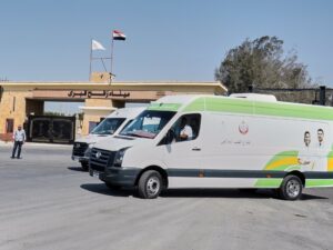 Israel accused of ‘manoeuvring’ as it says Gaza crossing open one way only