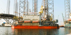 Jack-up rig comes to Ocean Oilfield’s shipyard