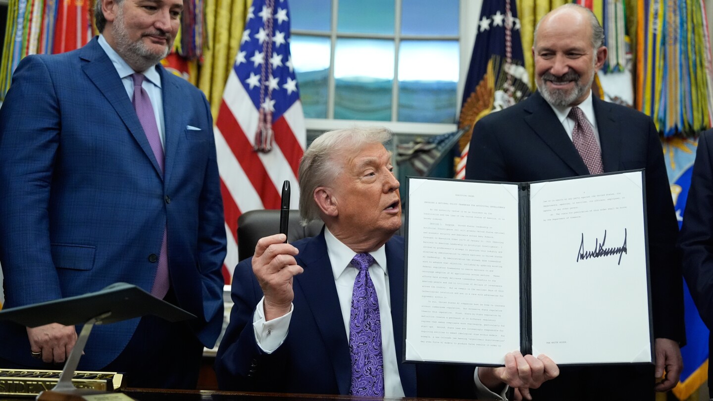 Trump signs order to block state AI regulations