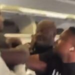 VeryDarkMan, Mr Jollof exchange blows inside aircraft