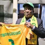Pictures: ZIFA Gifts New Warriors AFCON Jersey to President Mnangagwa