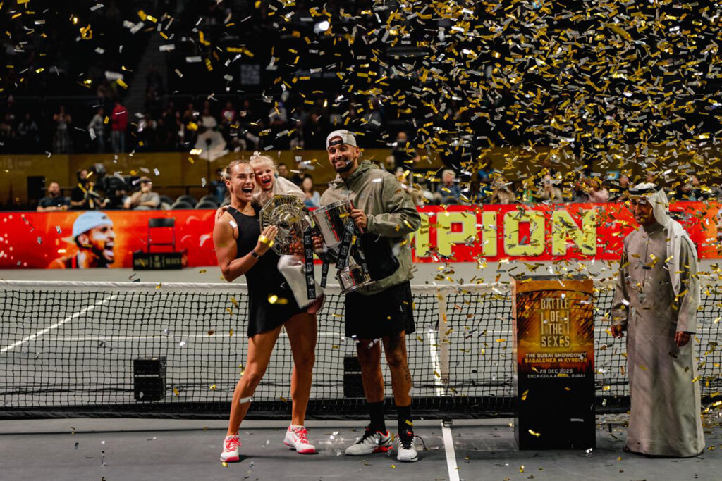 In Dubai, Kyrgios prevails over Sabalenka in ‘Battle of the Sexes’