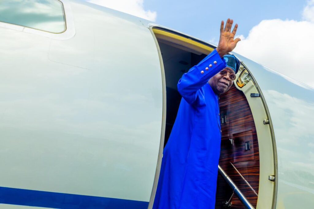 Tinubu Departs for Europe Ahead of Abu Dhabi Sustainability Week Summit