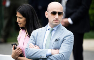 Law enforcement probes protester who printed Stephen and Katie Miller’s address