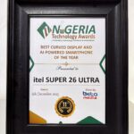 itel SUPER 26 Ultra Wins âBest Curved Display and AI-Powered Smartphone of the Yearâ at the 2025 Nigeria Technology Awards