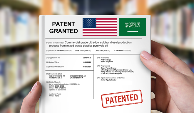 Clean Planet Technologies Secures US and Saudi Patents for Its Pyrolysis-Oil Upgrading Process, Strengthening the UK’s Plastics-to-SAF Innovation Push