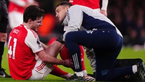Arsenal set for huge Premier League test as Declan Rice joins growining injury crisis