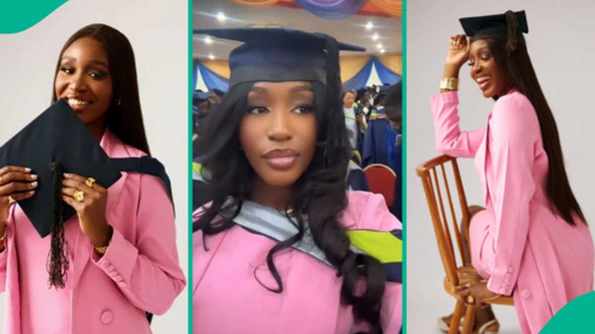 Watch trending video as female graduate celebrates not dating or sleeping with anyone in school