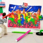 PRIEST’s latest London exhibition blends naive artwork with big themes