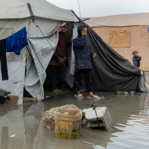 Displaced Gazans Face More Misery as Torrential Rain Lashes Enclave