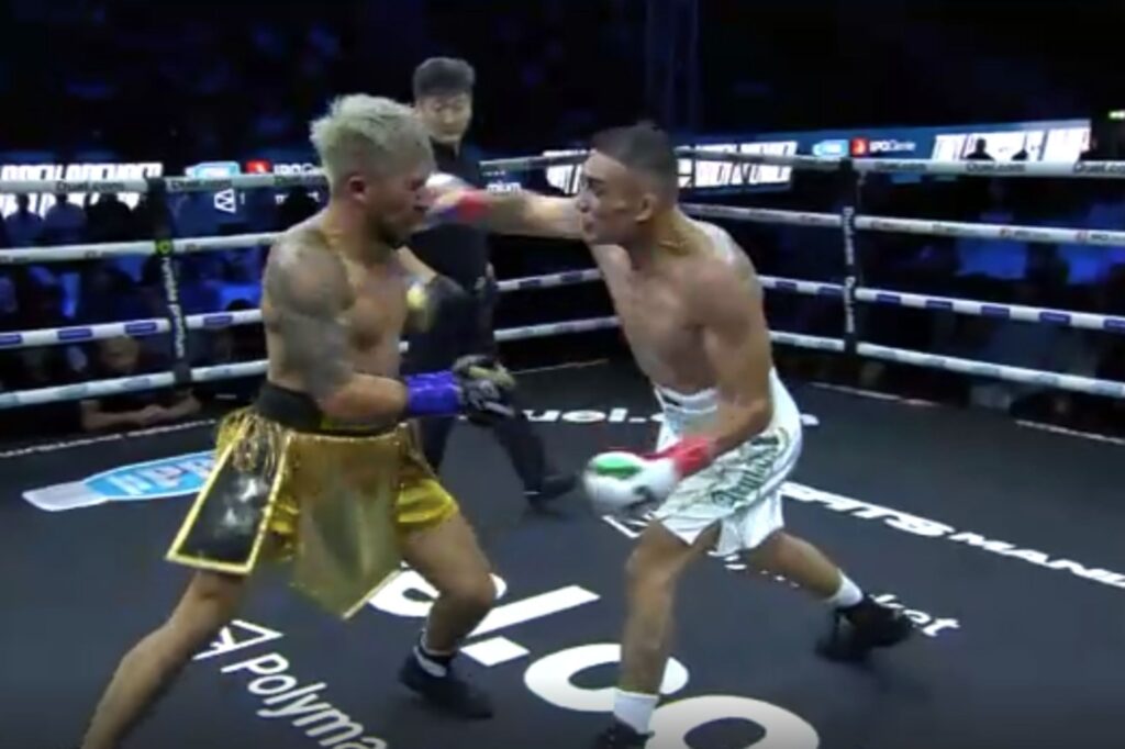 UFC legend Tony Ferguson brutally knocks out Spencer Warren’s TOOTH to win Misfits Boxing title