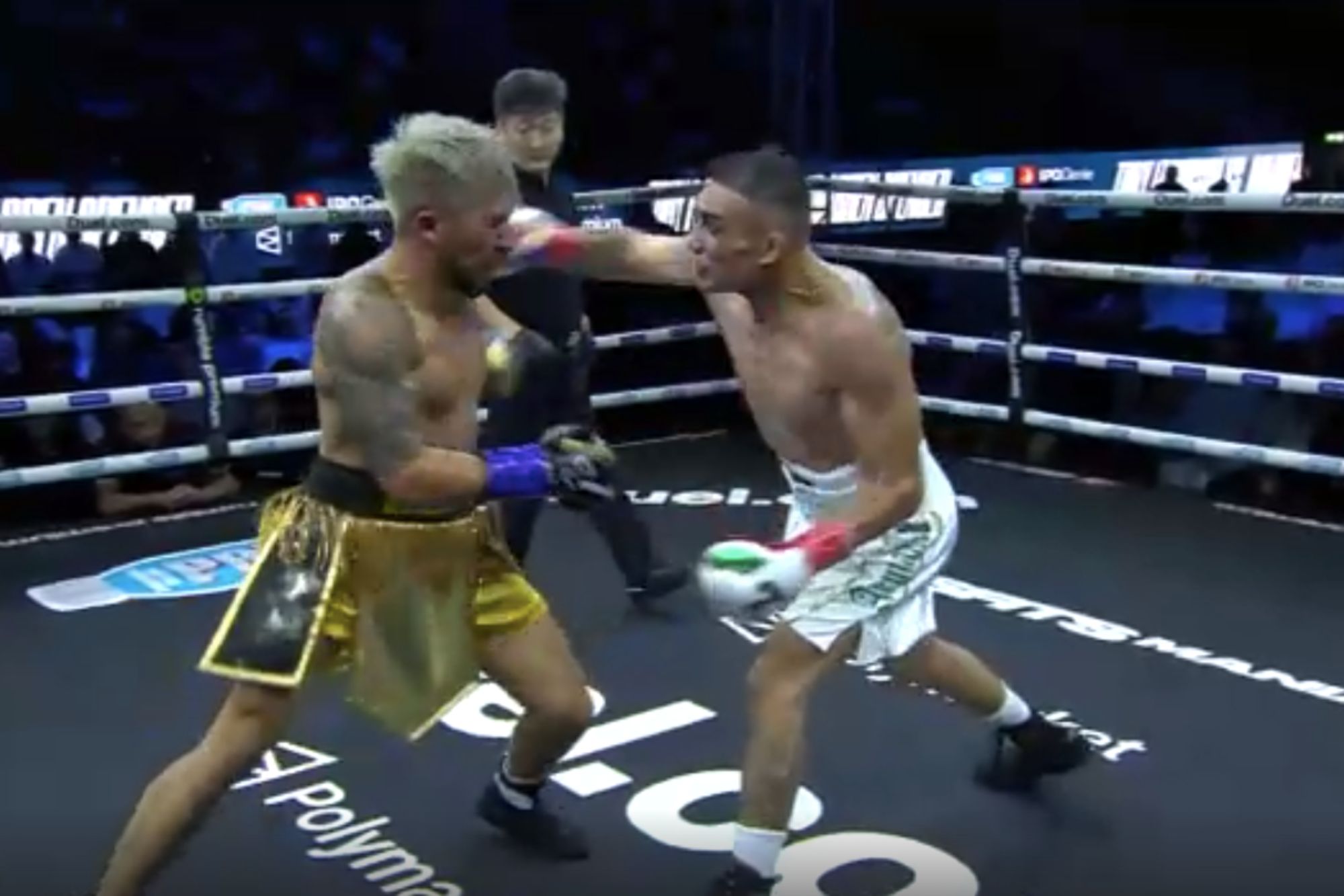 UFC legend Tony Ferguson brutally knocks out Spencer Warren’s TOOTH to win Misfits Boxing title