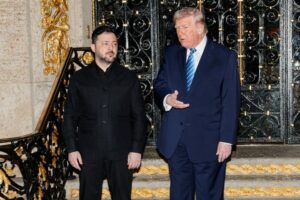 Zelensky meets Trump in Florida for talks on Ukraine peace plan after US phonecall with Putin