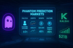 Phantom Launches Prediction Markets in Partnership With Kalshi as Platform Activity Surges