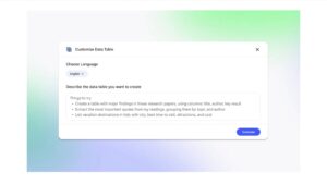 Google’s NotebookLM introduces Data Tables feature