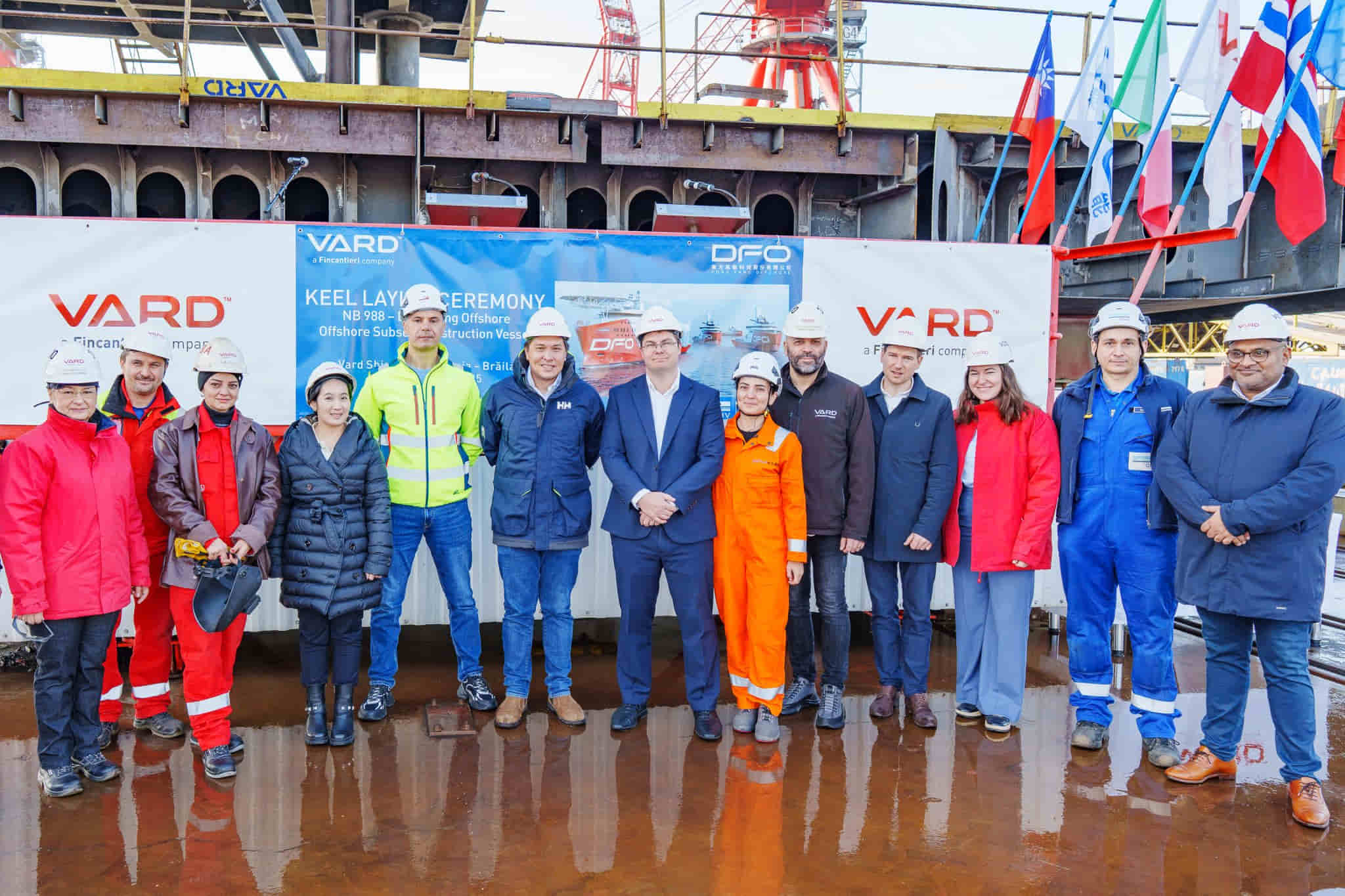 VARD marks keel laying milestone for subsea construction vessel in Europe (Gallery)