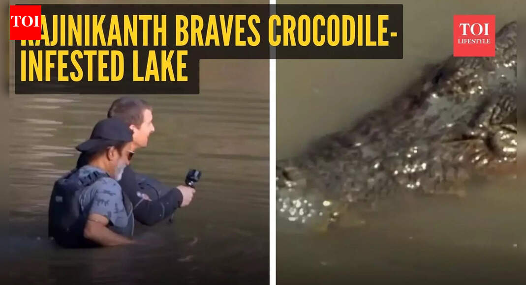 Rajinikanth braves crocodile-infested lake with Bear Grylls in throwback video; fans say ‘Young man!’