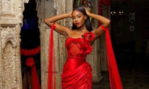 Dede Ashiogwu’s Red Christmas Look Is Pure Holiday Glam | See Photos