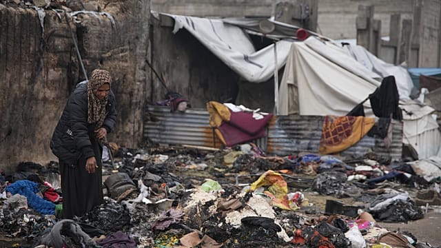 A displaced grandmother and her grandson burn to death in Gaza tent fire
