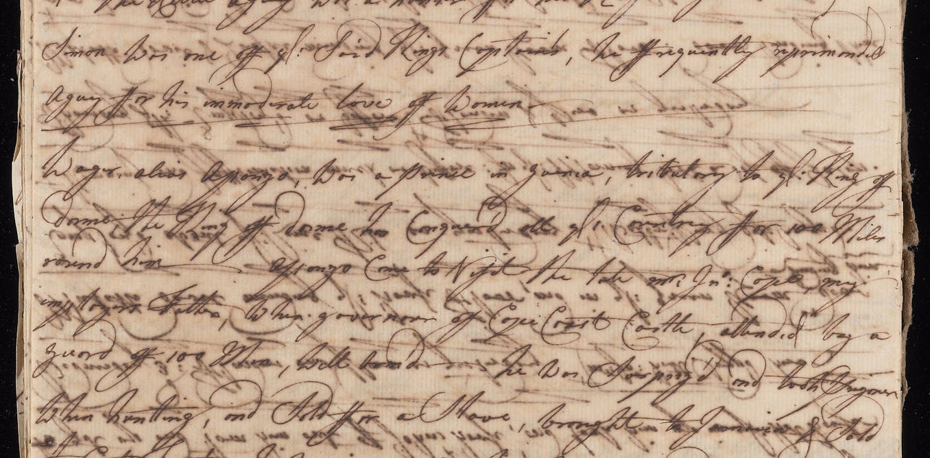 Apongo was a rebel leader in Jamaica – a diary entry sheds light on his west African origins