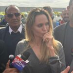 Photos: Angelina Jolie arrives in North Sinai to review Gaza aid and medical efforts