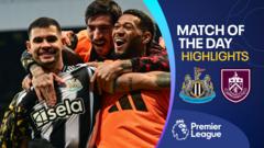 Newcastle avoid late scare to beat 10-man Burnley