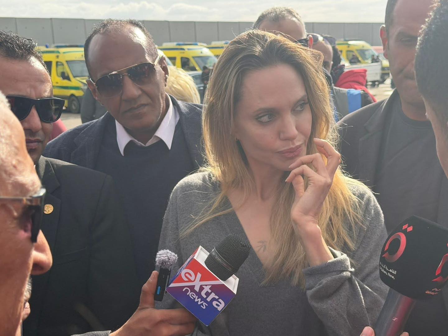 Angelina Jolie Visits Rafah Crossing, Urges More Aid for Gaza