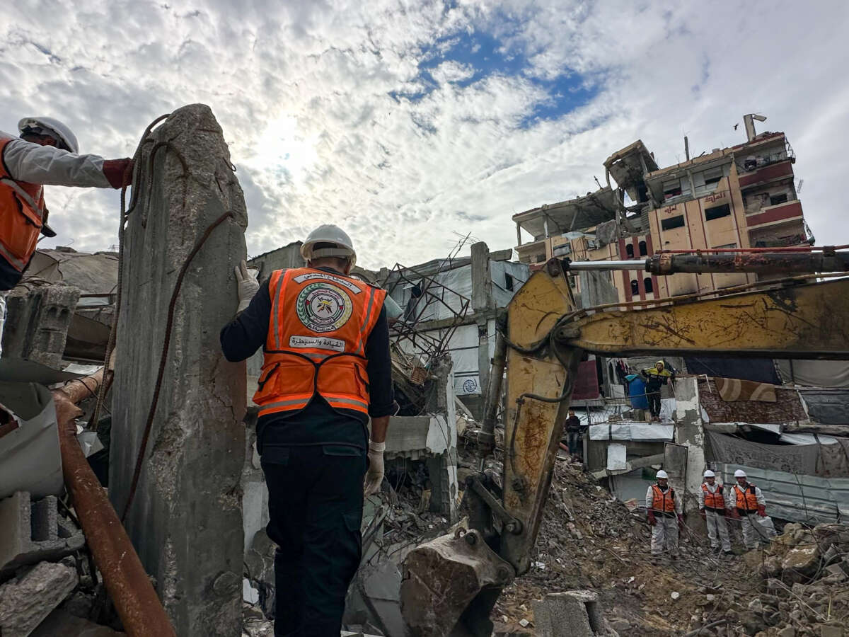 Inside the Monumental Effort to Retrieve and Bury Gaza’s Dead