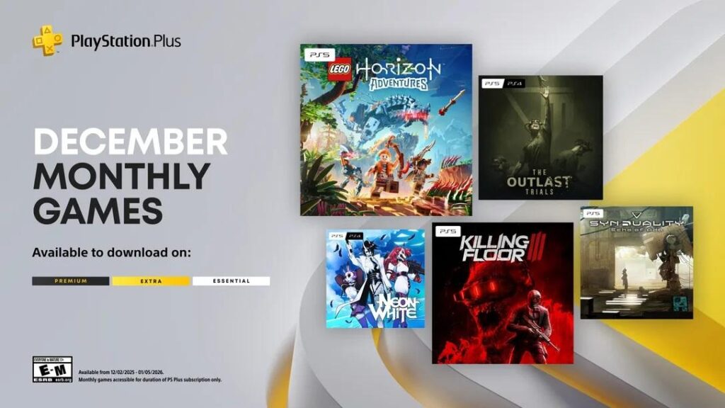 PlayStation Plus Monthly Games for December 2025 Announced