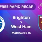 Rapid Recap | MW15: Brighton vs West Ham