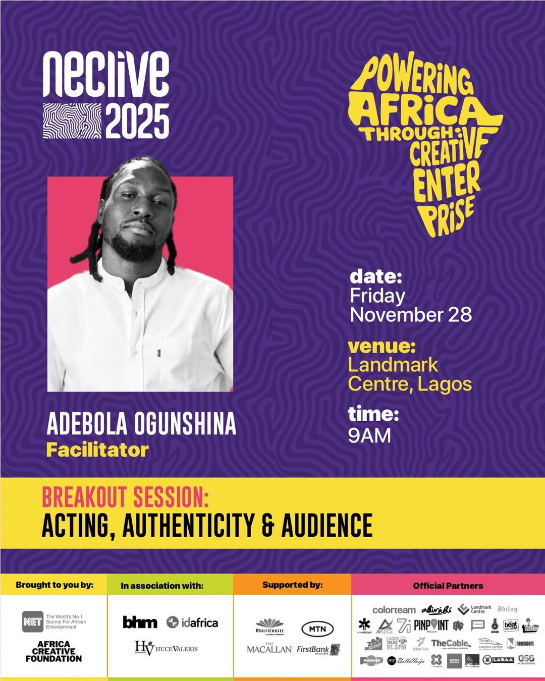 NECLive 2025 breakout session: Acting, Authenticity, and Audience 