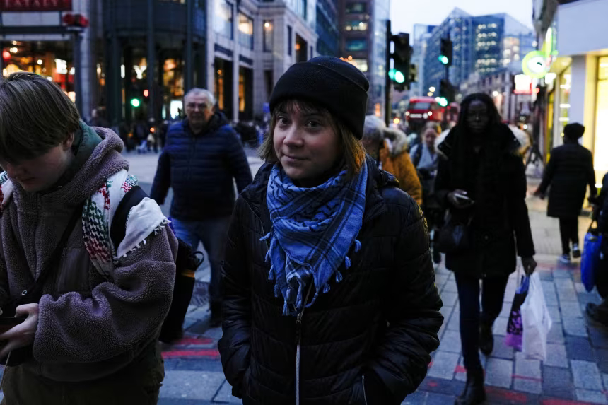 Greta Thunberg arrested for pro-Palestinian protest under UK terrorism law